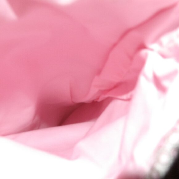 Black Poodle on Pink 14" Hand Crafted Christmas Stocking Pink Cord to Hang - Picture 4 of 4